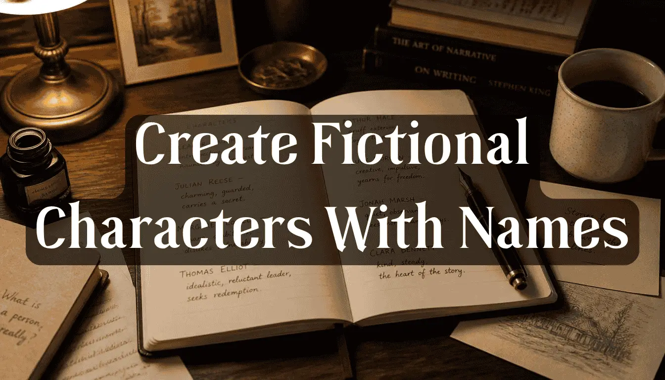 How to Create Fictional Characters With Names That Actually Stick