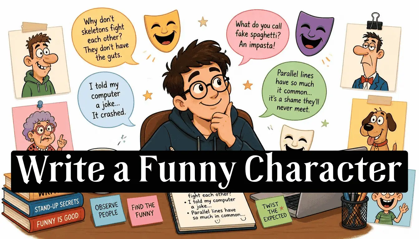 How to Write a Funny Character That Readers Actually Love